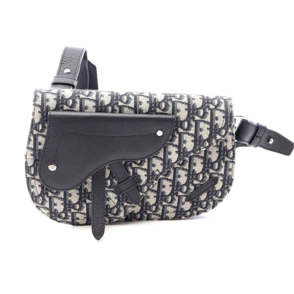 Dior Saddle Oblique Messenger Bag Canvas Leather